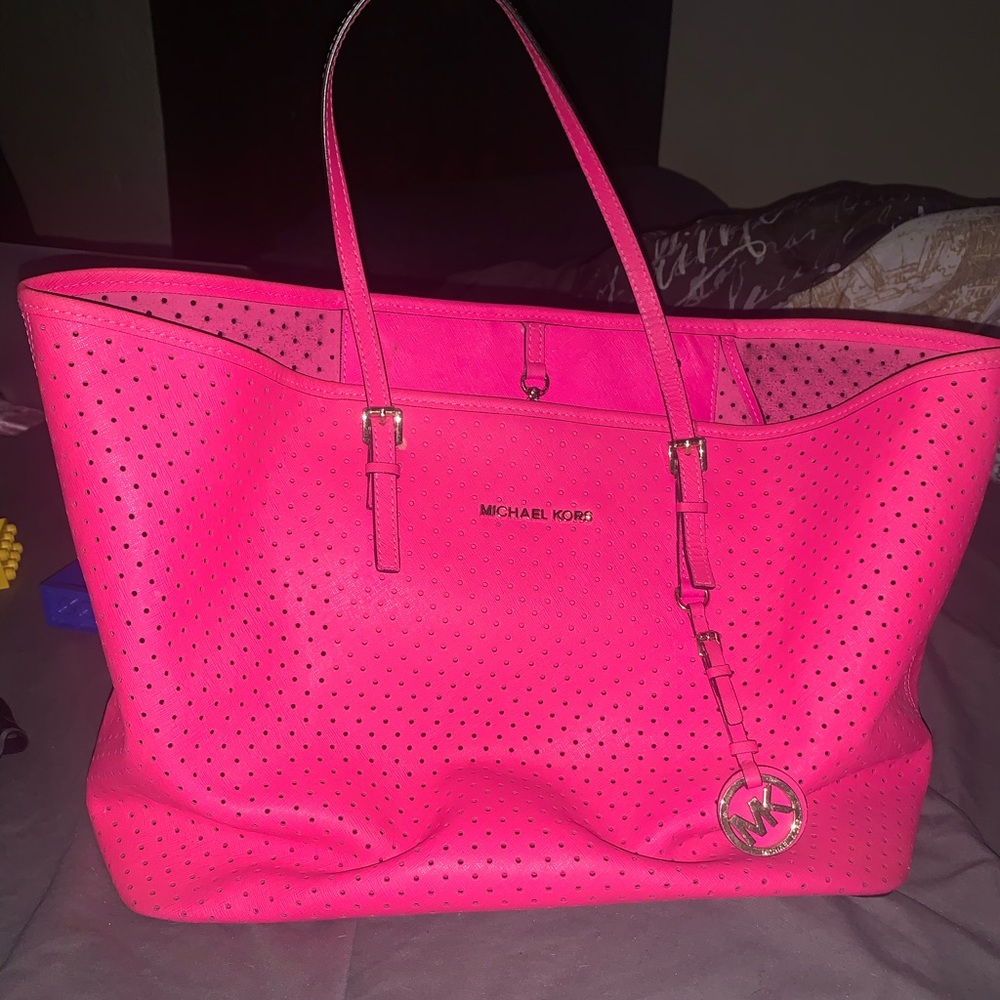 Hot pink Michael Kors purse